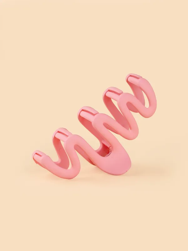 Wavy_Claw_Large_Candy_Pink_Single_Claw_Clip