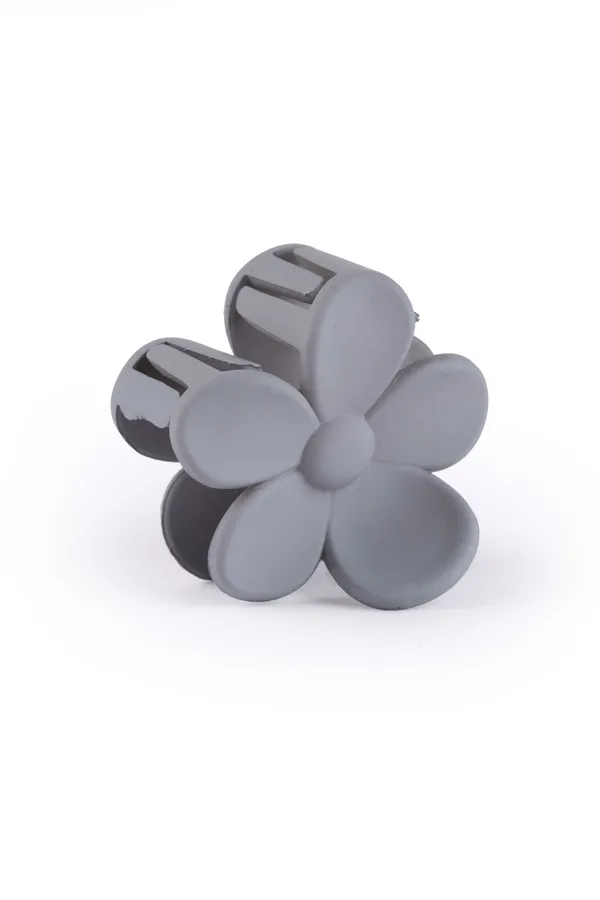 Matte_Daisy_Claw_Small_Taupe_Grey_Claw_Clip