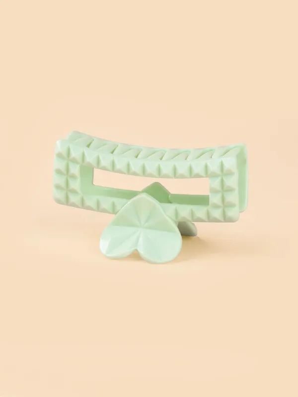 Studded_Heart_Frame_Claw_Medium_Mint_Forst_Single_Claw_Clip_-_Pack_Of_2