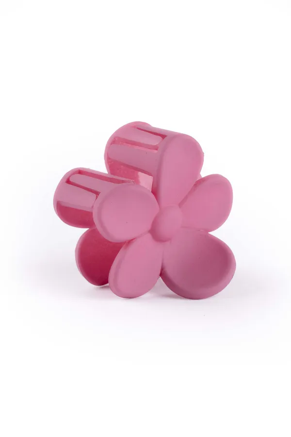 Matte_Daisy_Claw_Small_Candy_Pink_Single_Claw_Clip