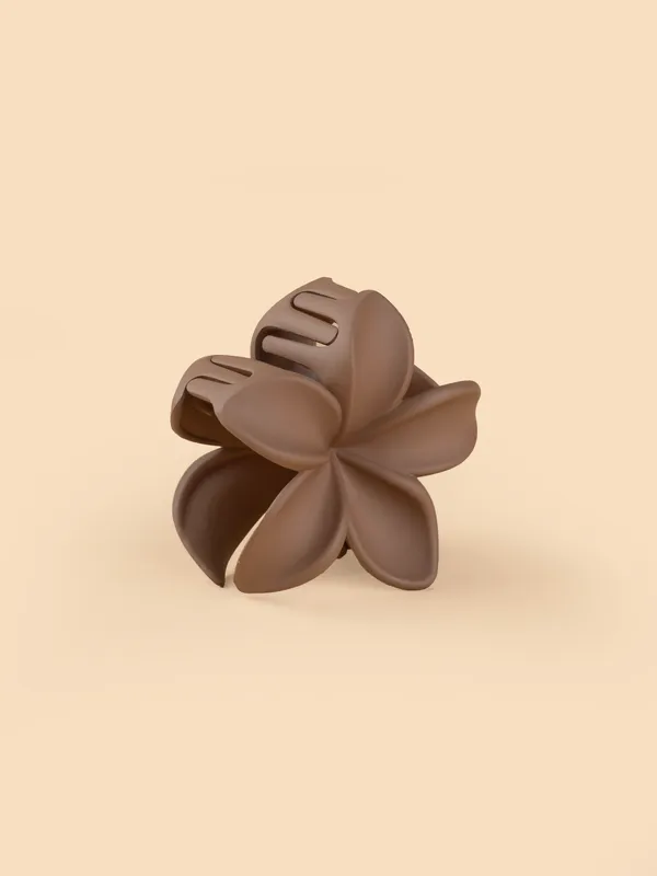 Matte_Flower_Claw_Medium_Taupe_Beige_Single_Claw_Clip