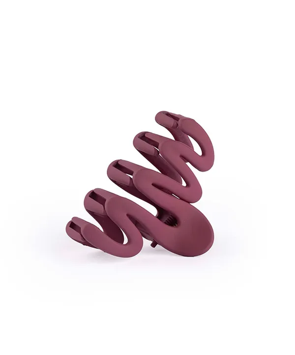 Wavy_Claw_Small_Berry_Rose_Claw_Clip