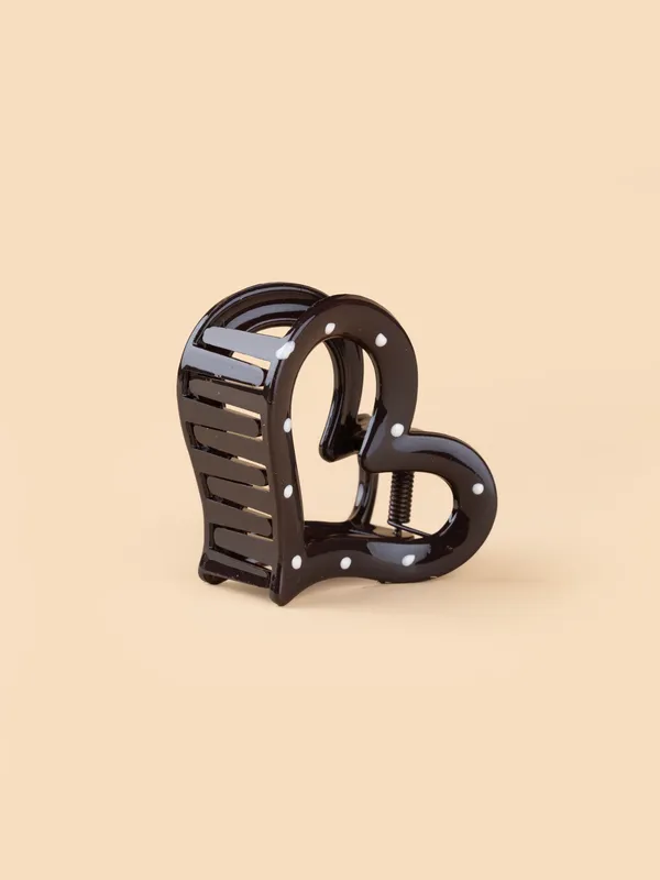 Polka_Heart_Claw_Medium_Dark_Brown_Claw_Clip