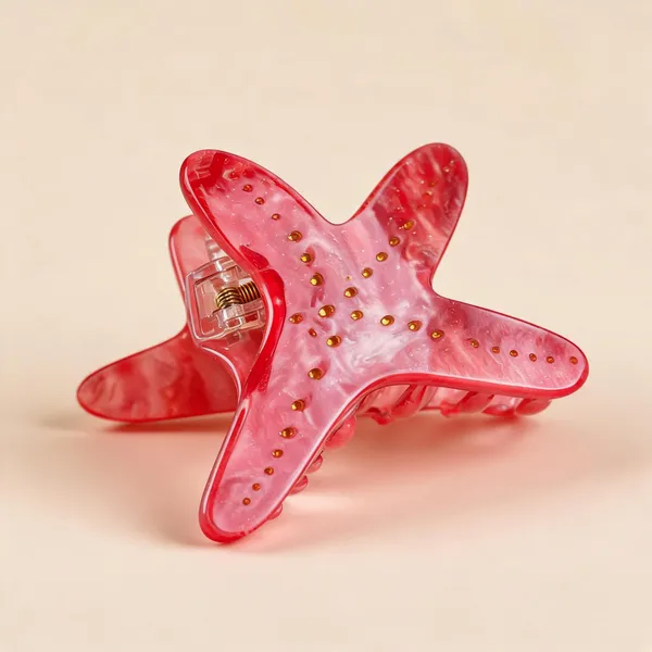 Starfish_Claw_Medium_Coral_Red_Single_Claw_Clip