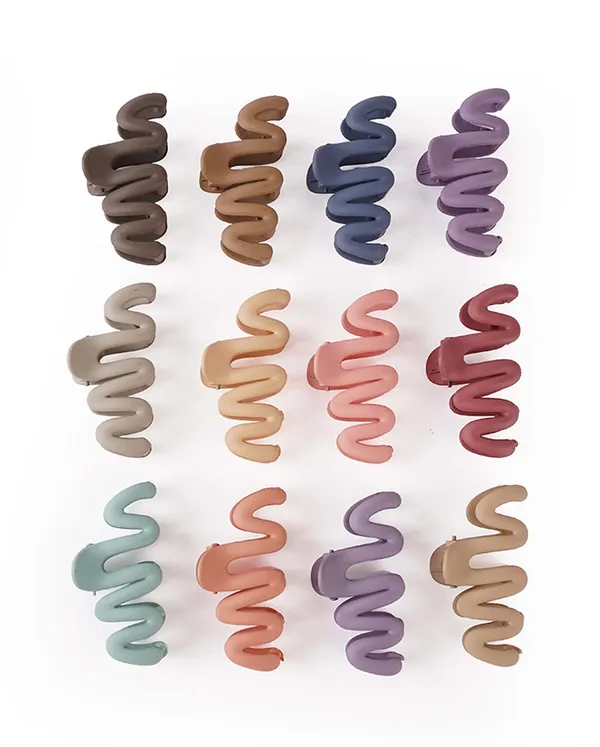 Wavy_Claw_Mediam_Multicolor_Pack_Of_12_Claw_Clip