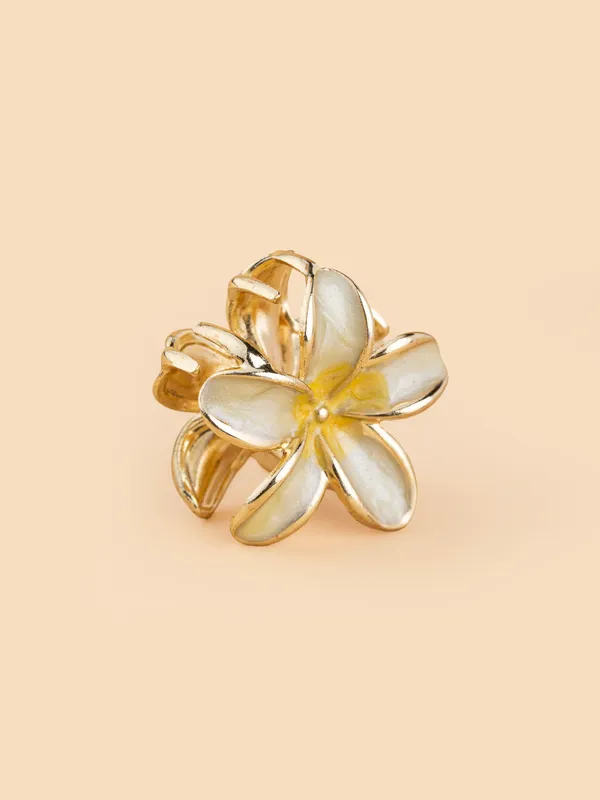 Enamel_Bloom_Flower_Small_Yellow_White_Hair_Accessory