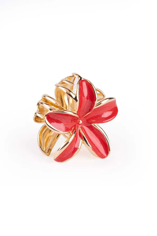 Metal_Flower_Medium_Coral_Red_Hair_Accessory