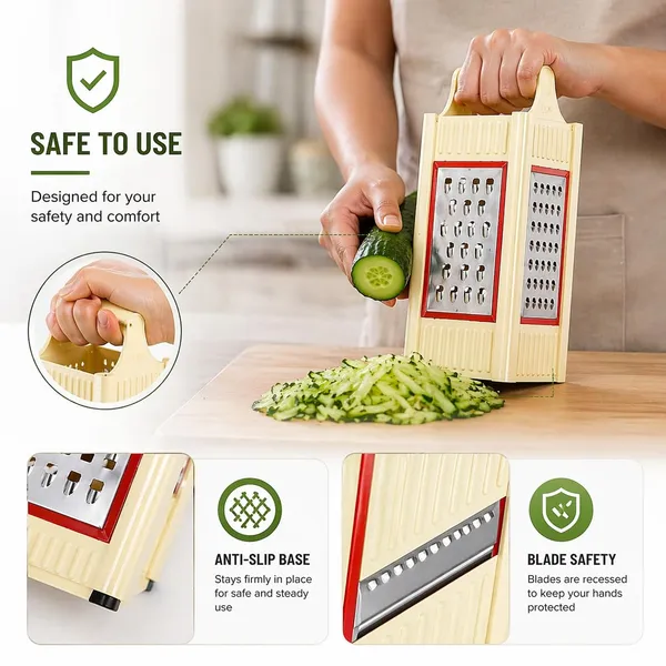 Multi_Purpose_Stainless_Steel_Vegetable_Slicer_&_Grater_(4-in-1)(Pack_of_2)