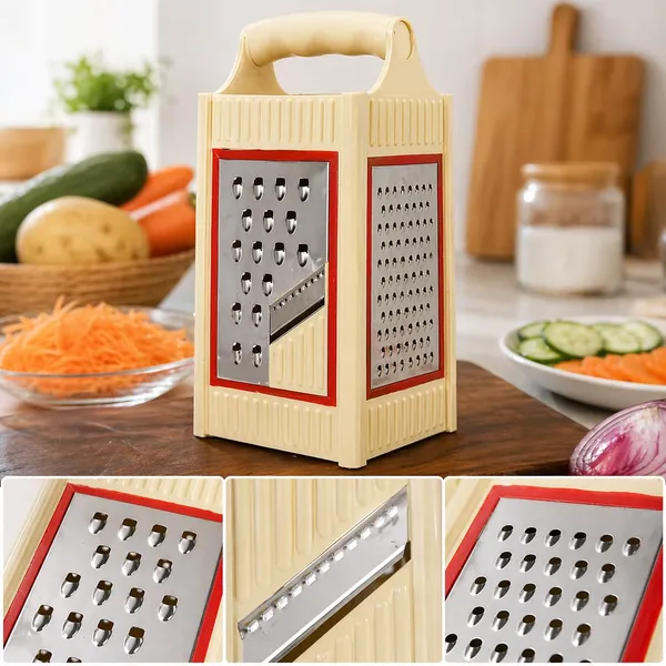 Multi_Purpose_Stainless_Steel_Vegetable_Slicer_&_Grater_(4-in-1)(Pack_of_2)