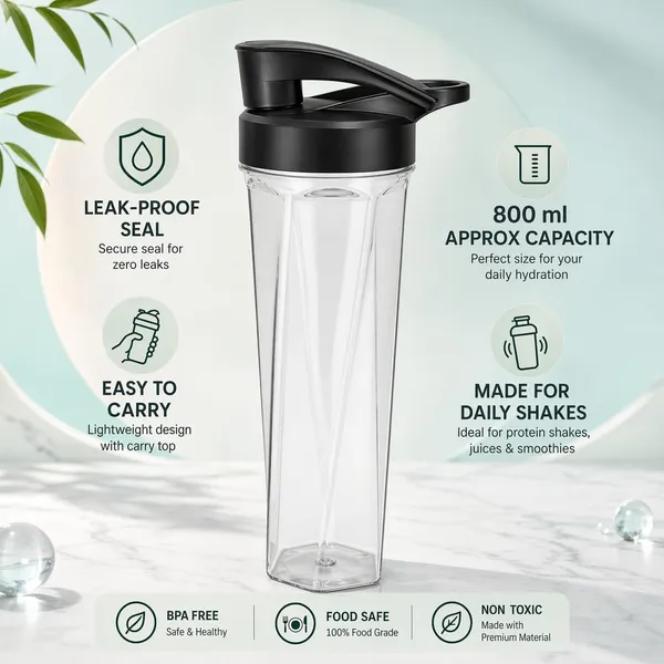 800ml_Protein_Shaker_Bottle_with_Mixing_Ball_&_Carry_Handle