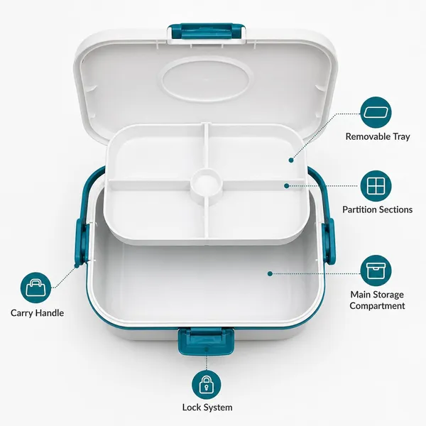 Medicine_Storage_Box_With_Handle_And_Lock