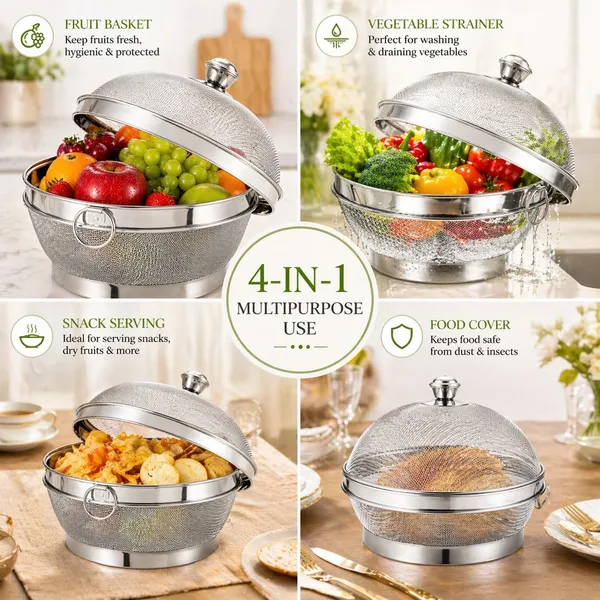 Stainless_Steel_Mesh_Fruit_Basket_With_Lid