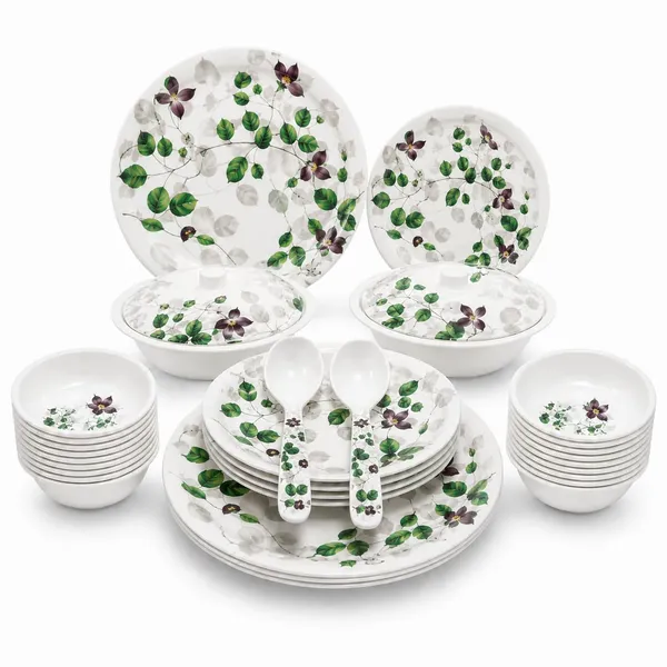 Melamine_Dinner_Set_(Leaf_Elegance)