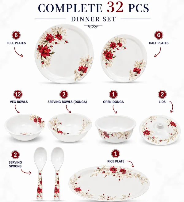 Melamine_Dinner_Set_With_Serving_Bowls_And_Spoons_(32_Pcs)