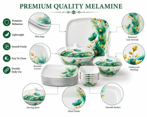 White_Melamine_Floral_Print_Dinnerware_Set_with_Serving_Bowls