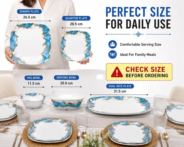 White_Blue_Marble_Pattern_Dinnerware_Set_with_Golden_Accents