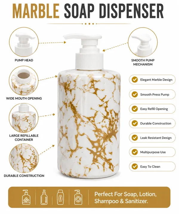Marble_Print_Plastic_Soap_Dispenser_Pump_Bottle_(Pack_of_3)