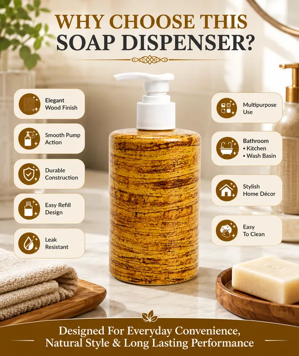 Wood_Print_Plastic_Soap_Dispenser_Pump_Bottle_(Pack_of_3)