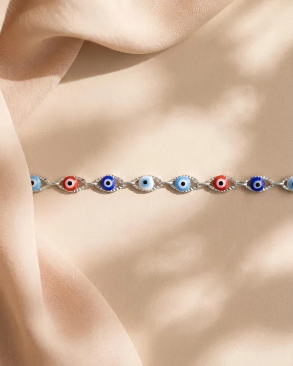 Silver_Multicolor_Evil_Eye_Enamel_Bracelet_For_Women