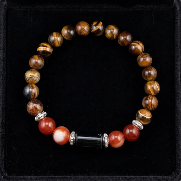 Multi_Gemstone_Leo_Zodiac_Bracelet_with_Black_Onyx
