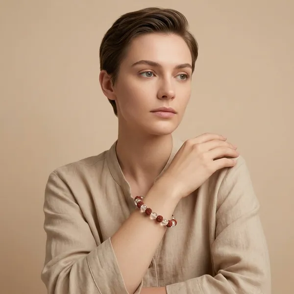 Original_Five_Mukhi_Rudraksha_with_Clear_Sphatik_Bracelet