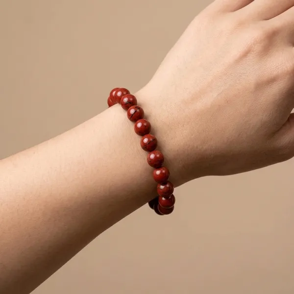 Red_Jasper_Natural_Stone_Beaded_Bracelet