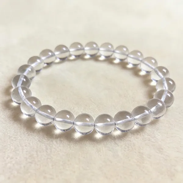 Natural_Clear_Quartz_Round_Bead_Sphatik_Bracelet