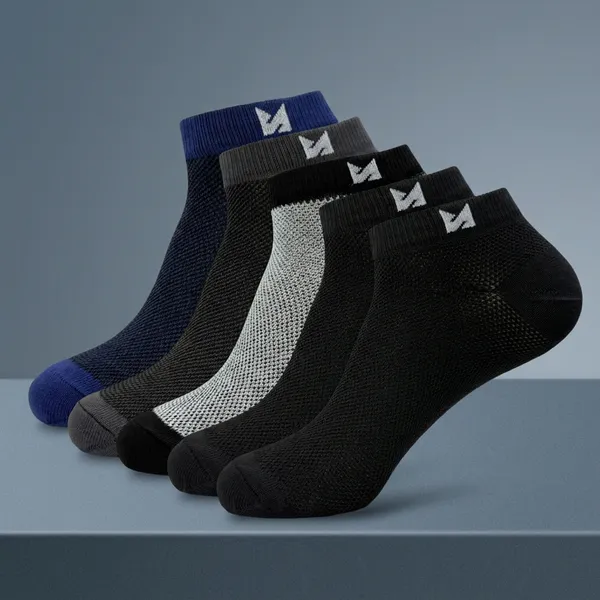 Metrosox_Men's_360°_Breathable_Mesh_Ankle_Socks_Pack_Of_5