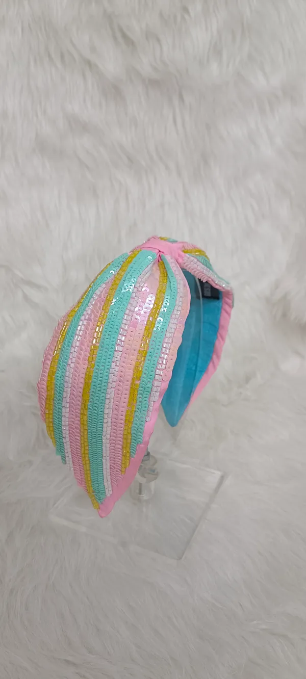 Pastel_Polyester_Sequin_Striped_Knot_Headband_For_Women