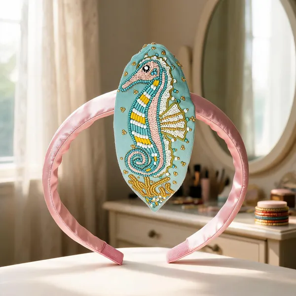 Turquoise_Beaded_Sequin_Seahorse_Embroidered_Clutch