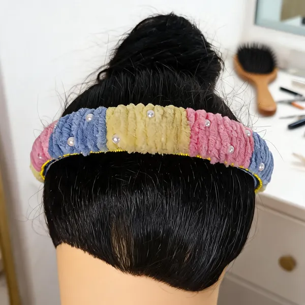 Multicolor_Cotton_Padded_Wide_Headband_For_Women