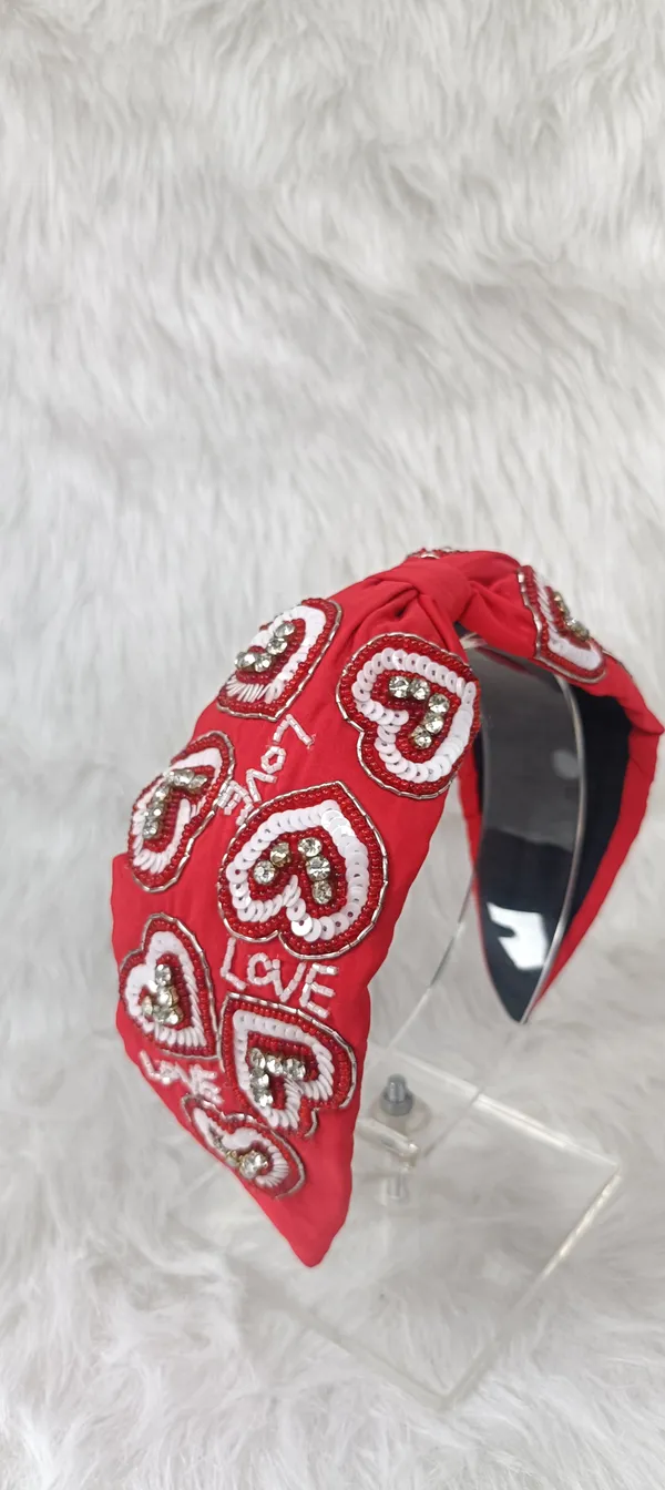 Red_Cotton_Sequin_Heart_Knot_Headband_For_Women