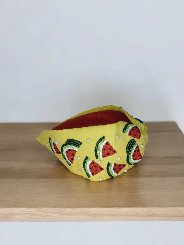Yellow_Cotton_Watermelon_Embroidered_Potli_Bag_For_Women
