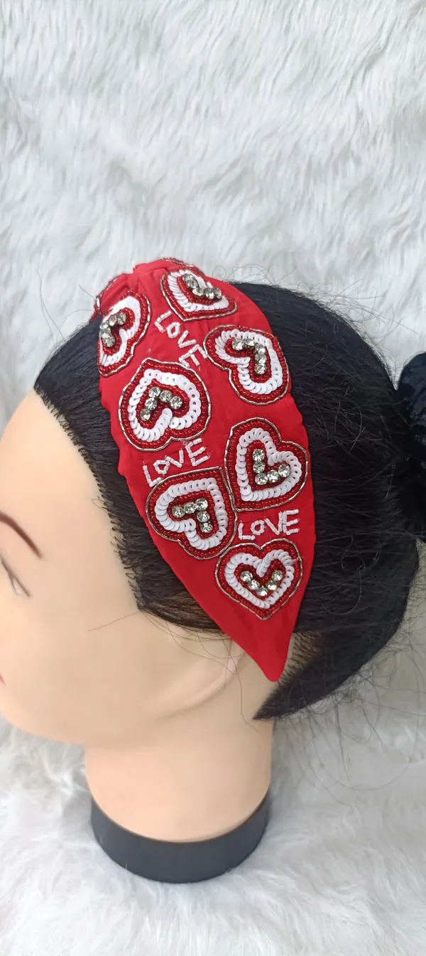 Red_Cotton_Sequin_Heart_Knot_Headband_For_Women