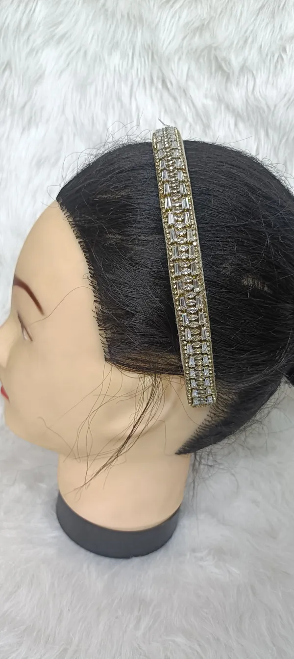 Gold_Crystal_Baguette_Studded_Hairband_For_Women