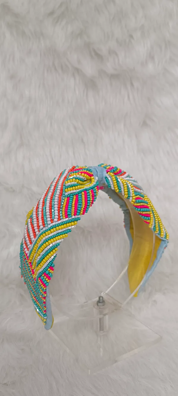 Multicolor_Beaded_Knot_Headband_For_Women