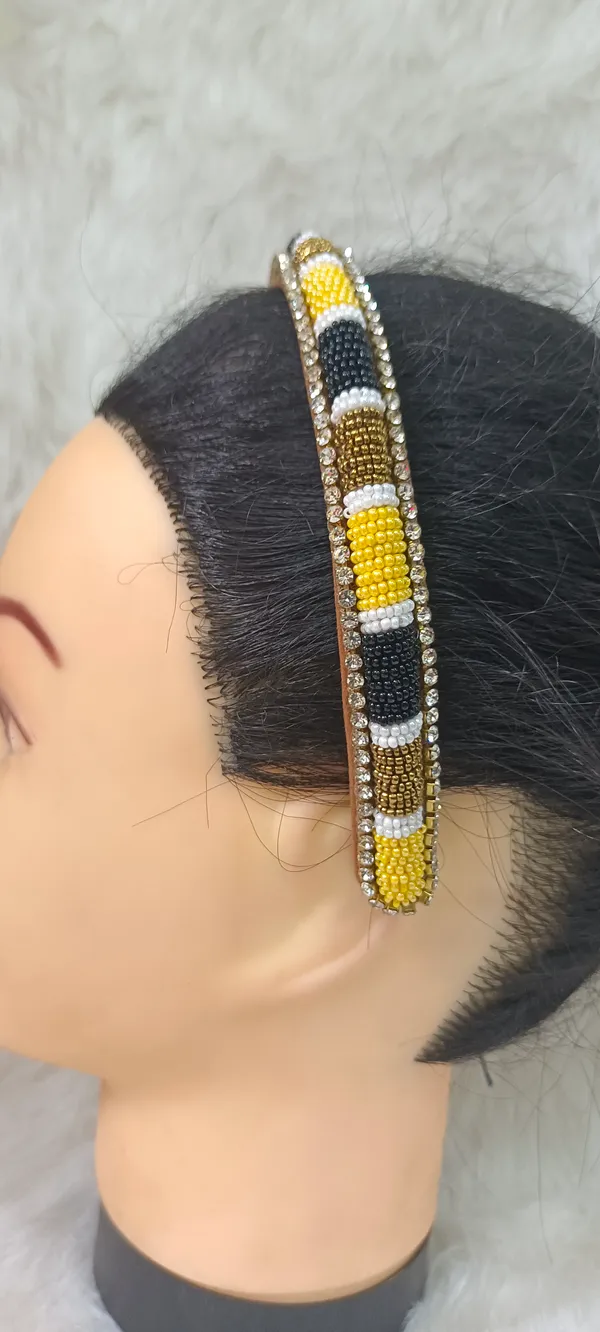 Multicolor_Satin_Beaded_Wide_Headband_For_Women