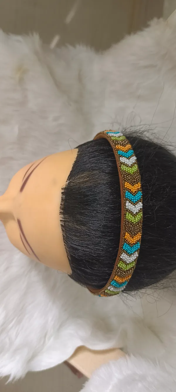 Multicolor_Satin_Beaded_Chevron_Hairband_For_Women