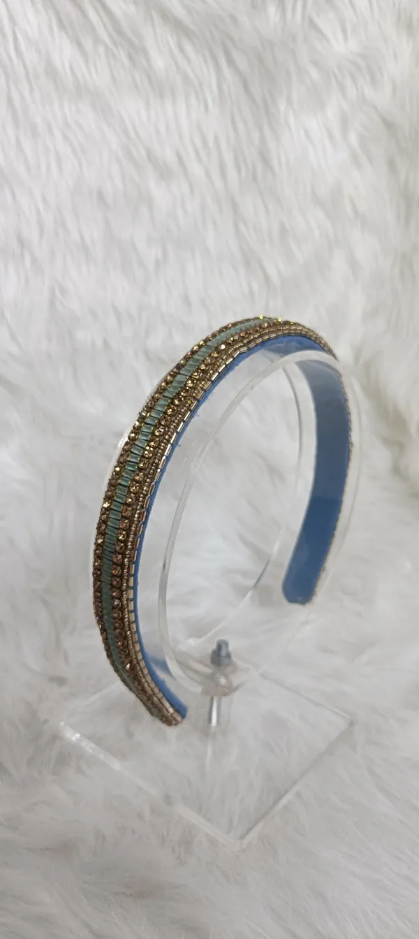 Blue_Beaded_Satin_Crystal_Embellished_Hairband_For_Women
