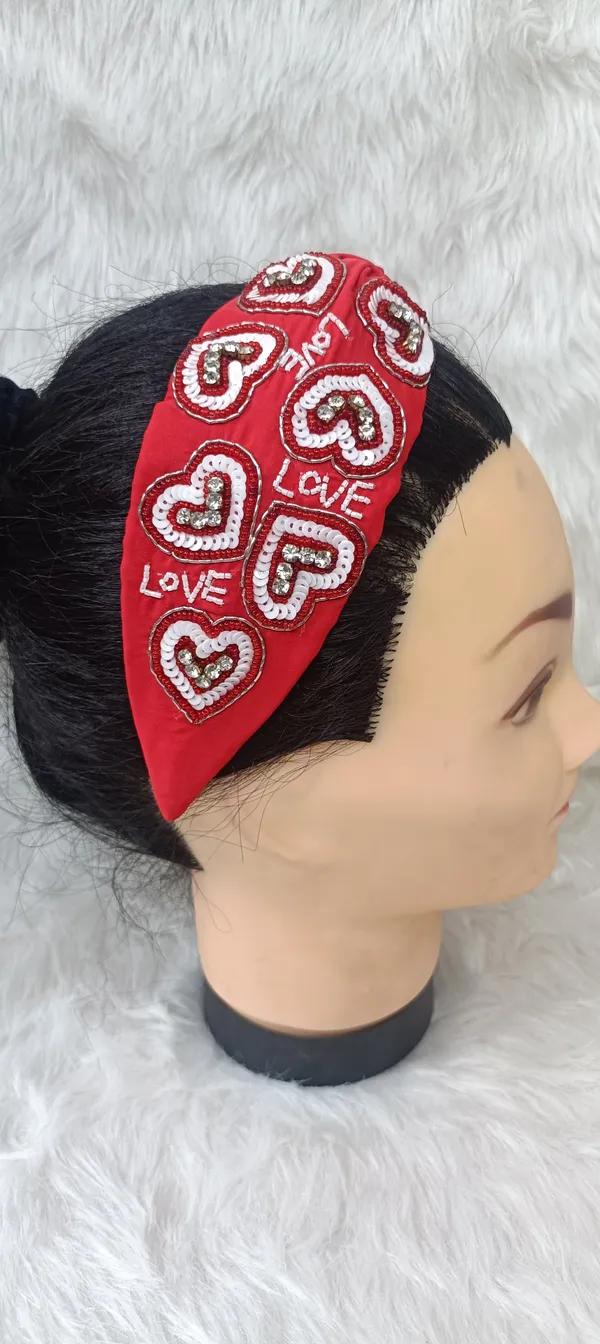 Red_Cotton_Sequin_Heart_Knot_Headband_For_Women