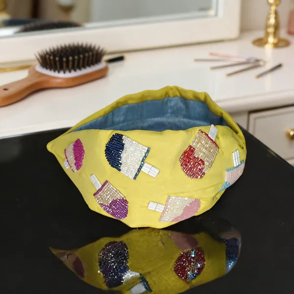 Yellow_Cotton_Beaded_Popsicle_Padded_Headband_For_Women