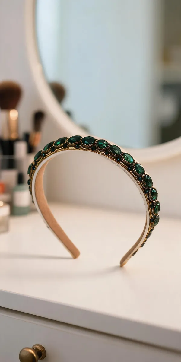 Green_Stone_Gold_Tone_Studded_Hairband_For_Women