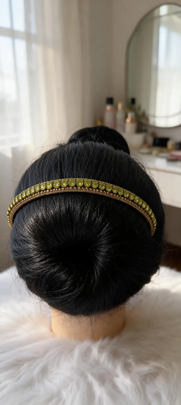 Green_Alloy_Stone_Studded_Metal_Hairband_For_Women