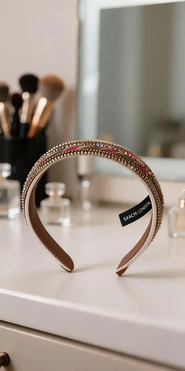 Gold_Beaded_Stone_Embellished_Hairband_For_Women