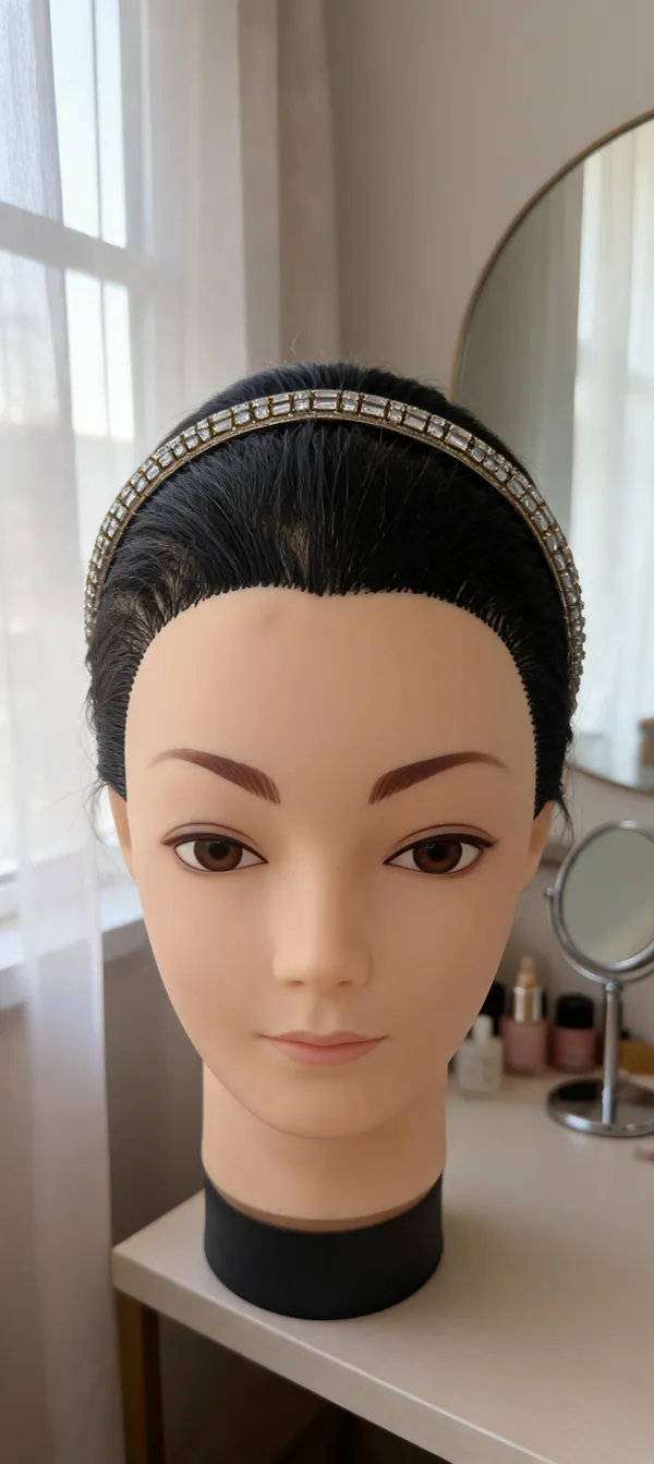 Silver_Metal_Crystal_Studded_Hairband_For_Women