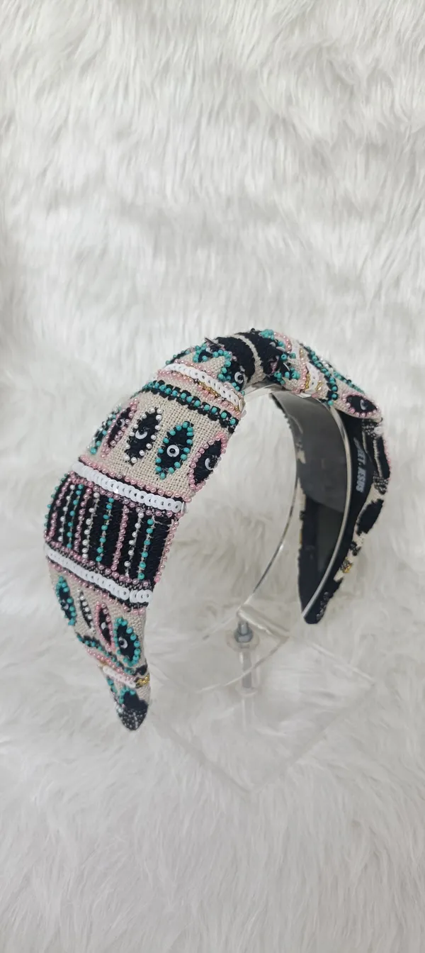 Multicolor_Cotton_Beaded_Embroidered_Wide_Knot_Headband_For_Women