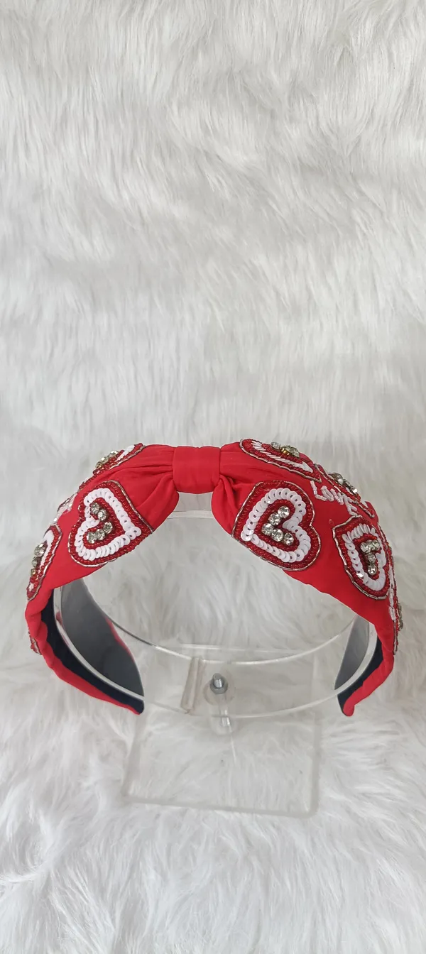 Red_Cotton_Sequin_Heart_Knot_Headband_For_Women
