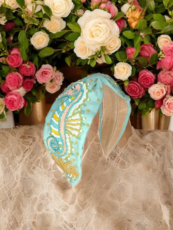 Turquoise_Cotton_Canvas_Beaded_Seahorse_Embroidered_Pouch_For_Unisex