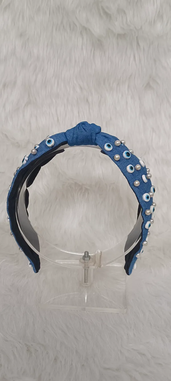 Blue_Denim_Pearl_Evil_Eye_Knot_Headband_For_Women