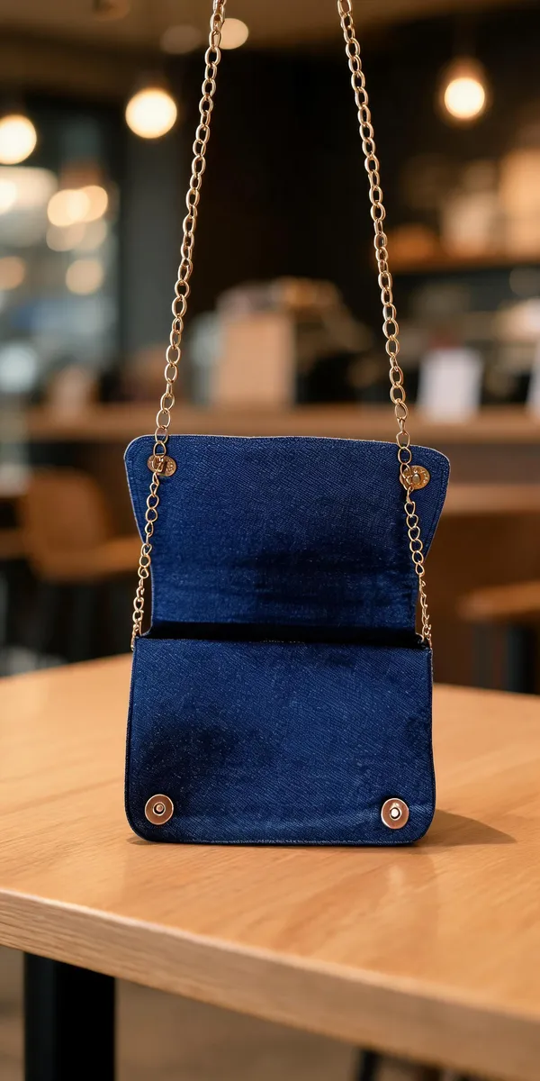 Blue_Denim_Flap_Sling_Bag_With_Gold_Chain_Strap_For_Women